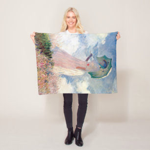 Manta Polar Mujer con un parasol, Claude Monet, 1886