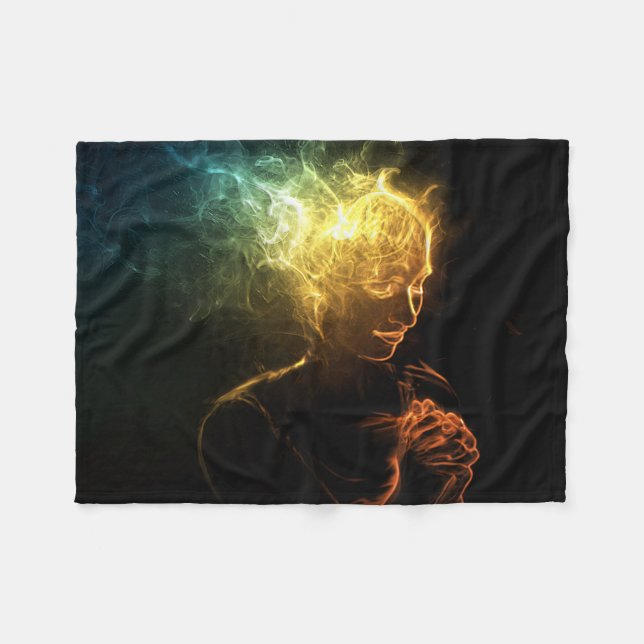 Manta Polar Mujer de humo (Frente (Horizontal))