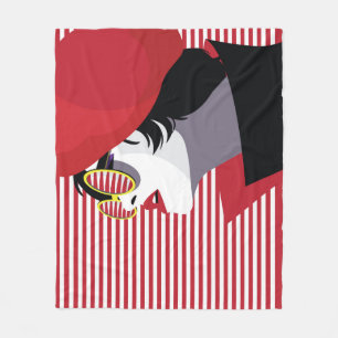 Manta Polar Mujer de moda del arte pop Vintage