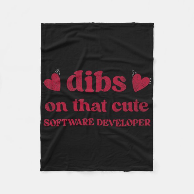 Manta Polar Mujer desarrolladora de software divertida y linda (Anverso)