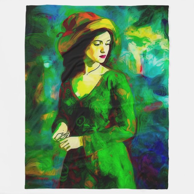 Manta Polar Mujer en Gorra (Anverso)