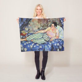 Manta Polar Mujer en la habitación azul (por Suzanne Valadon)