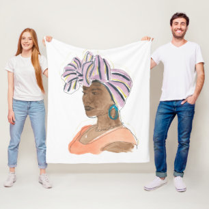 Manta Polar Mujer fuerte y bella