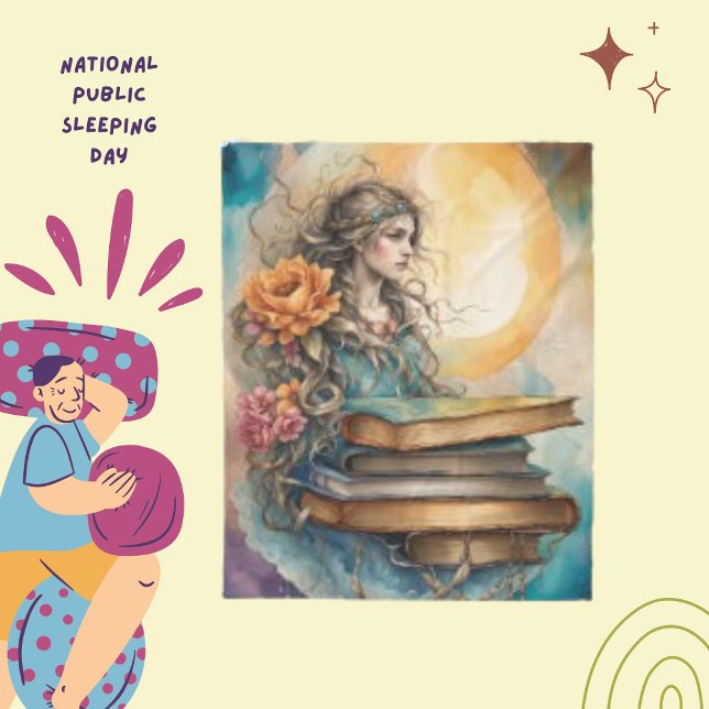 Manta Polar Mujer hermosa y mística, grandes libros (Subido por el creador)