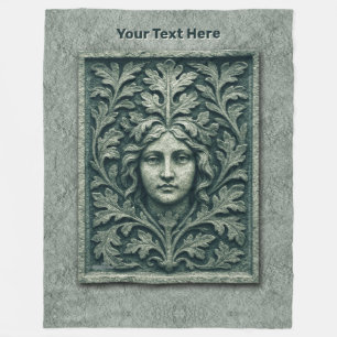 Manta Polar Mujer verde - Piedra