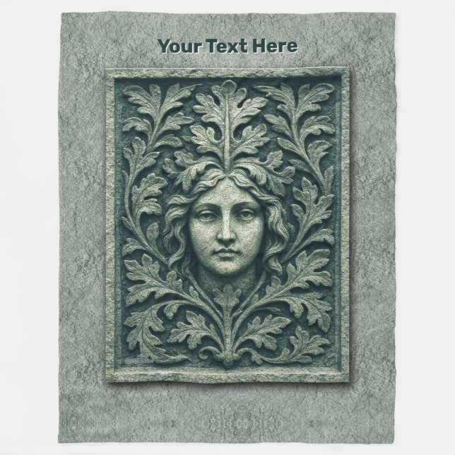 Manta Polar Mujer verde - Piedra (Anverso)