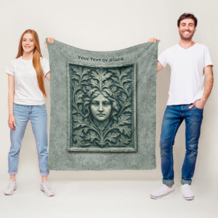 Manta Polar Mujer verde - Piedra