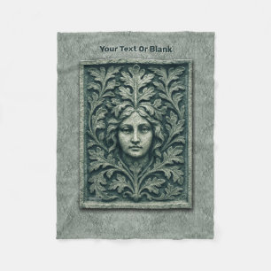 Manta Polar Mujer verde - Piedra