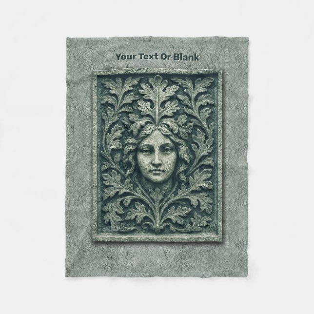 Manta Polar Mujer verde - Piedra (Anverso)