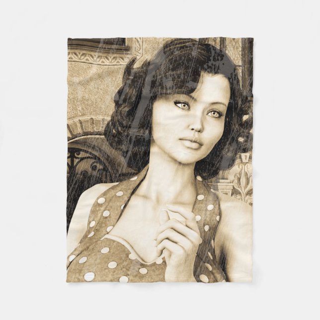 Manta Polar Mujer Vintage (Anverso)