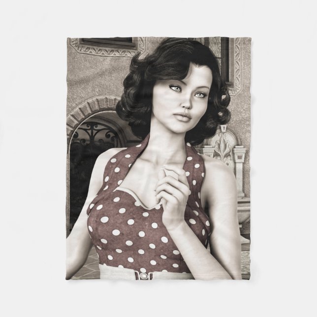 Manta Polar Mujer Vintage (Anverso)