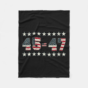 Manta Polar Mujeres a favor de Trump 2024 45º Poto 45=47 Presi