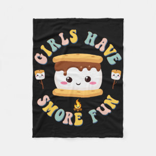 Manta Polar Mujeres Acampando Kawaii Smores Chicas Tienen S'mo