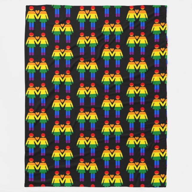 Manta Polar Mujeres arcoiris (Anverso)