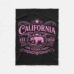 Manta Polar Mujeres California 1850 Oso Vintage Socal Norcal