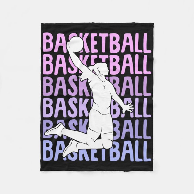 Manta Polar Mujeres Chicas de baloncesto (Anverso)