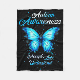 Manta Polar Mujeres En Abril Nosotros Usamos Mariposa Azul Aut