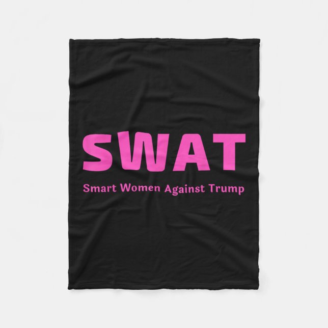 Manta Polar Mujeres inteligentes contra Trump (Anverso)