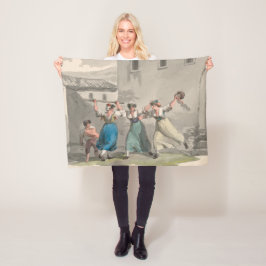 Manta Polar Mujeres luchando en Roma, Italia (Escena histórica