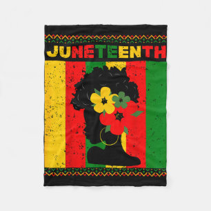 Manta Polar Mujeres negras orgullo juneteenth mujeres historia