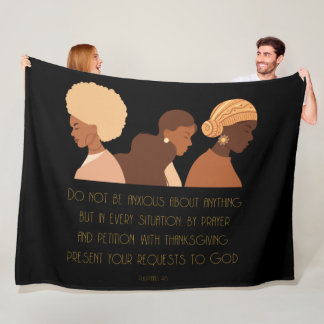 MANTA POLAR MUJERES NEGRAS REZAN CRISTIANAS