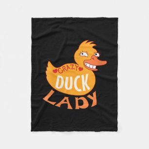 Manta Polar Mujeres Pato Dama Regalo Duckling Y Ducky
