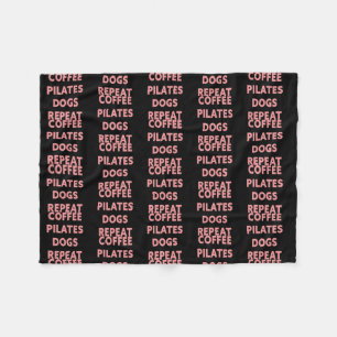Manta Polar Mujeres Pilatos de café Perros repiten