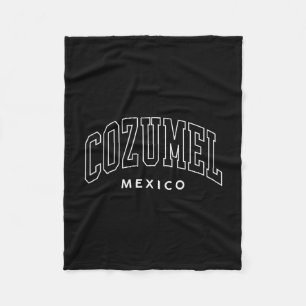 Manta Polar Mujeres Preppy Retro Vintage Cozumel México 