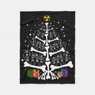 Manta Polar Mujeres Radiología Esqueleto Árbol de Navidad Técn
