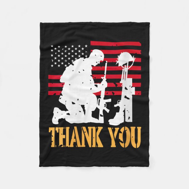 Manta Polar Mujeres soldados patriotas arrodillando crros de c (Anverso)