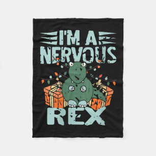 Manta Polar Mujeres soy un nervioso Navidad gracioso de Rex Di