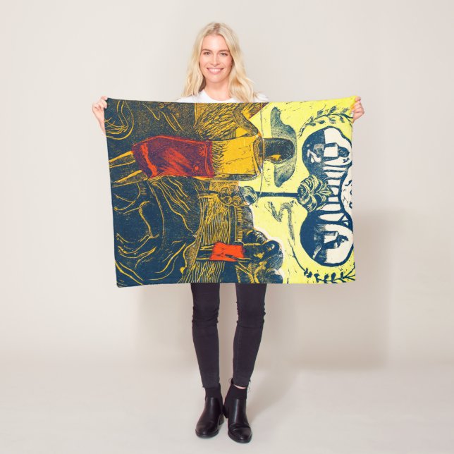 Manta Polar Mujeres y perros tahitianos, Gauguin (In situ)