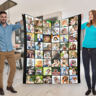 Manta Polar Multi Photo 48 Picture Grid Collage Black