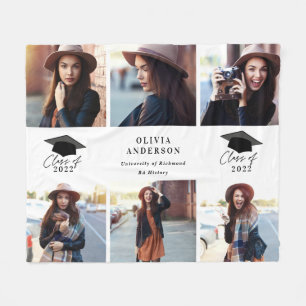 Manta Polar Multi photo modern black white script graduation f