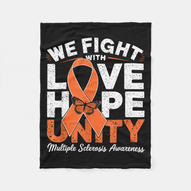 Manta Polar Multiple Sclerosis Awareness Ms Warrior Love Hope  (Anverso)