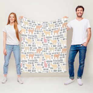Manta Polar Multitud del modelo de las alpacas