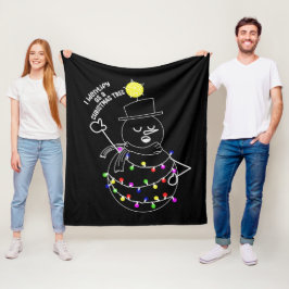 Manta Polar Muñeco de Nieve Árbol de Navidad