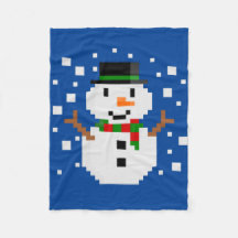 Muñeco de nieve de arte de píxeles