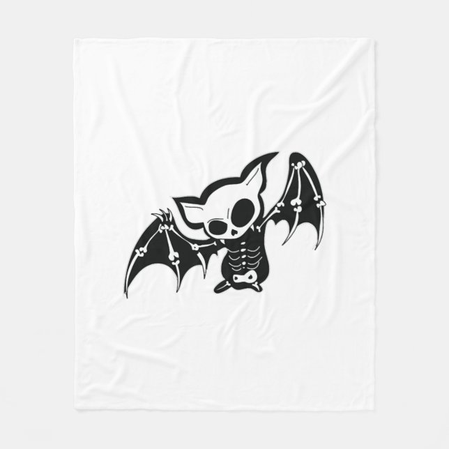 Manta Polar Murciélago Halloween (Anverso)