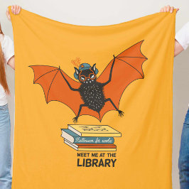 Manta Polar Murciélago Lector | Bibliotecaria Caprichosa con L