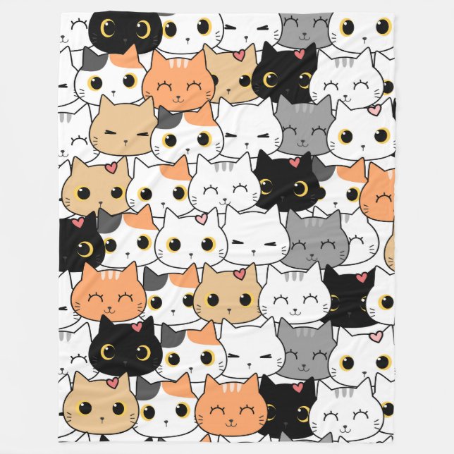 Manta Polar Muro Kitty 60x80 Fleece Blanket (Anverso)
