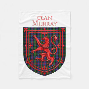 Manta Polar Murray Tartan Scottish Plaid Lion Rampant