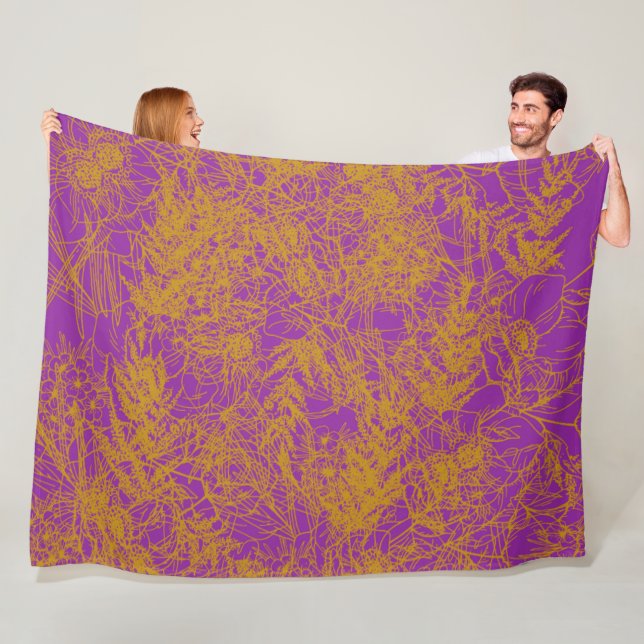 Manta Polar Murugi Luxe Home & Decour Lavender Dream (In situ)