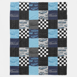 Manta Polar Músculo americano Carro Fleece Blanket - Azul