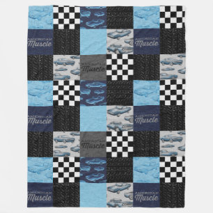 Manta Polar Músculo americano Carro Fleece Blanket - Azul