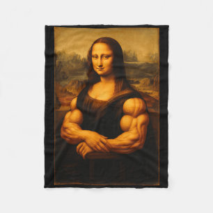 Manta Polar Músculo Mona Lisa Bodybuilder Halterofilia Gym Y