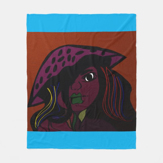 Manta Polar Mushroom Girl  (Anverso)