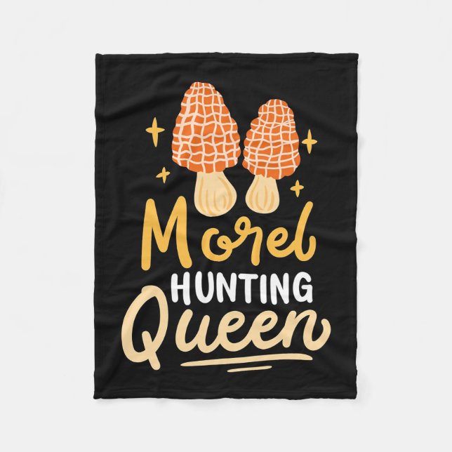 Manta Polar Mushroom Morel Hunting Queen (Anverso)
