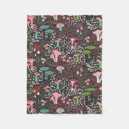 Manta Polar Mushroom retro rosado