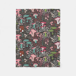 Manta Polar Mushroom retro rosado